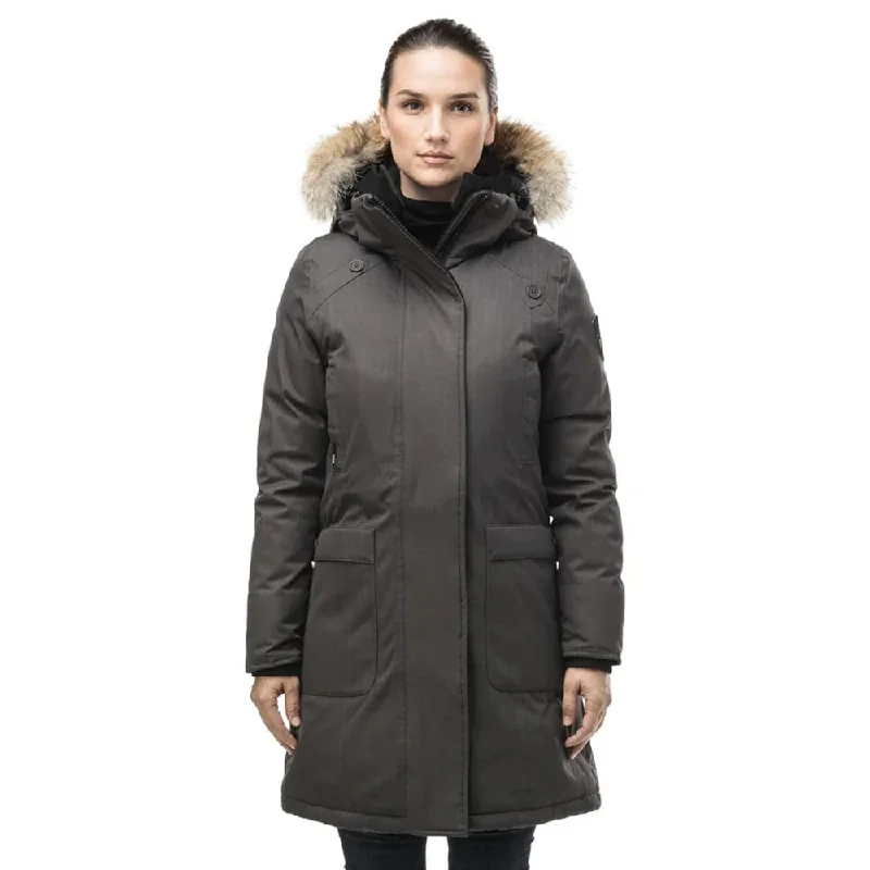 Stylish And Comfortable Clothing For Women MERIDETH LADIES PARKA STEEL GREY