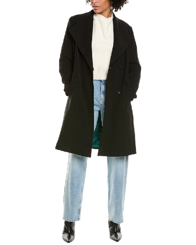 Women's Athletic Outfit Via Spiga Crepe Coat