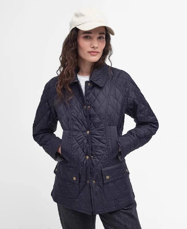 Women's Travel Garments Summer Beadnell Quilted Jacket Navy