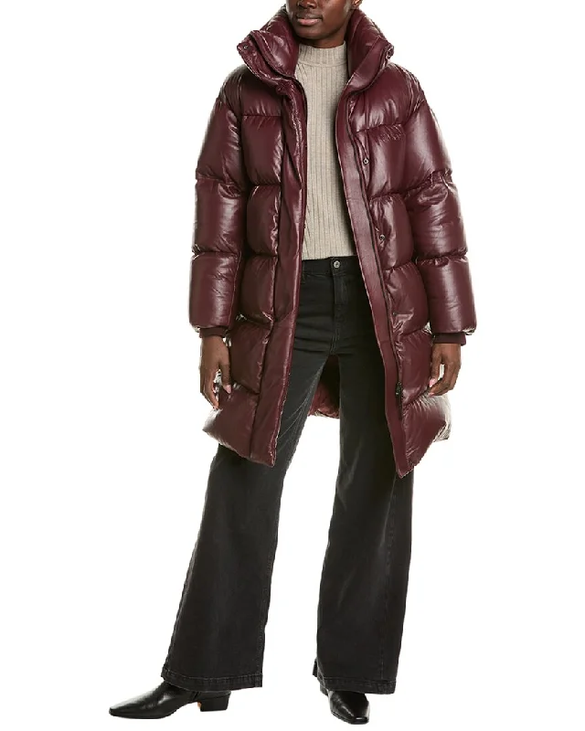 Women's Clothing For Holiday Travel Mackage Saya Quilted Leather Down Coat