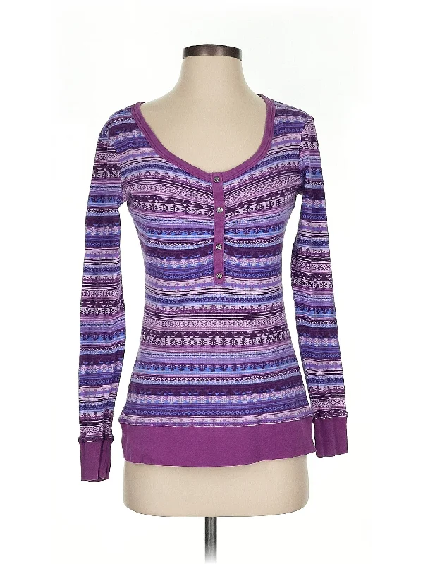 Women's Chic Outerwear Outfit Special Offers Long Sleeve Henley