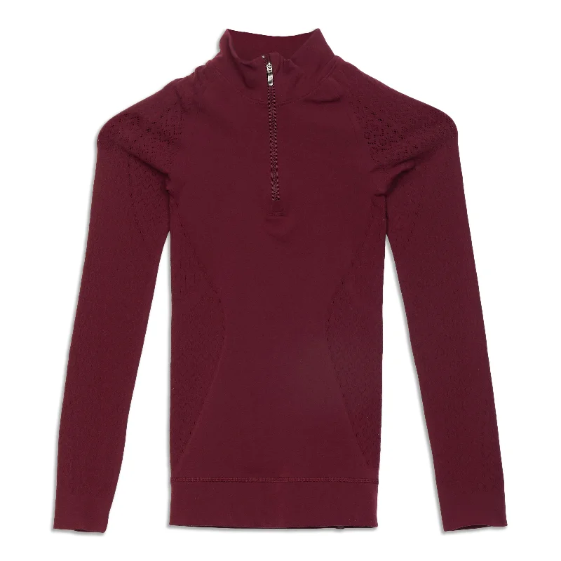 Women's Chic Outerwear Garments Trendy Pulse Reveal Half Zip - Resale