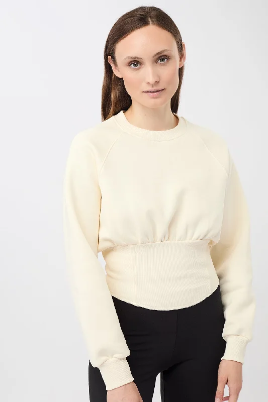 Stylish Women's Apparel Fashion Deal Cropped Sweater (Vanilla)