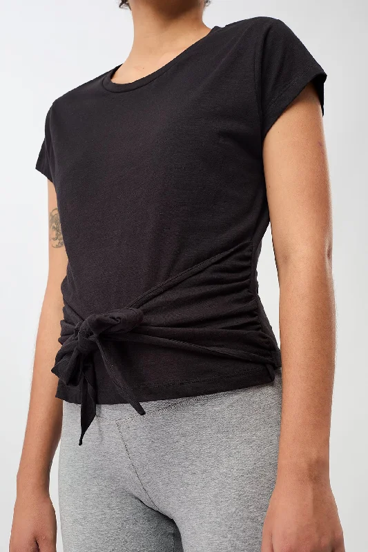 Women's Travel Apparel Edgy Fashion Deals American Tee (Black), GOTS