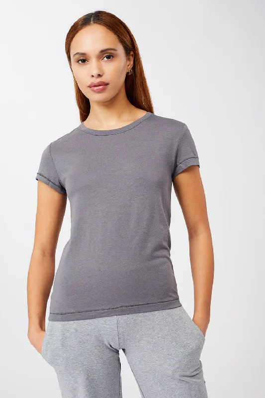 Stylish Women's Clothing Vibrant Style Promotions Roundneck (Thunder)
