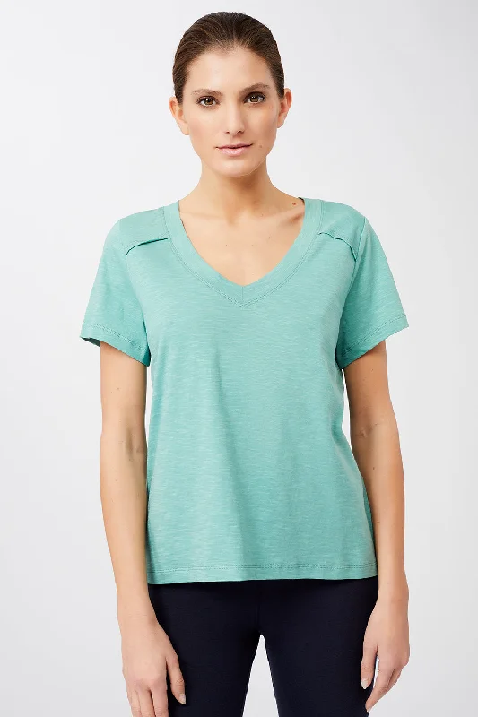 Women's Chic Outfit Huge Markdowns The New V-Neck (Seafoam), GOTS
