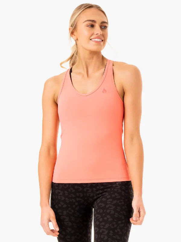 Women's Professional Clothes Casual Chic Ultra Compression Tank - Coral
