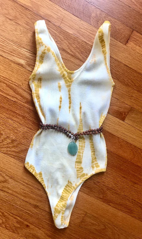 Tumeric Angled Bamboo Tie Dye