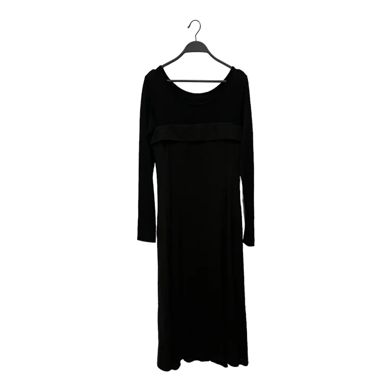 Women's Holiday Outfit Premium Fashion YOHJIYAMAMOTO+NOIR/LS Dress/2/Silk/BLK/Ballerina Dress Women's Holiday Outfit Premium Fashion YOHJIYAMAMOTO+NOIR/LS Dress/2/Silk/BLK/Ballerina Dress
