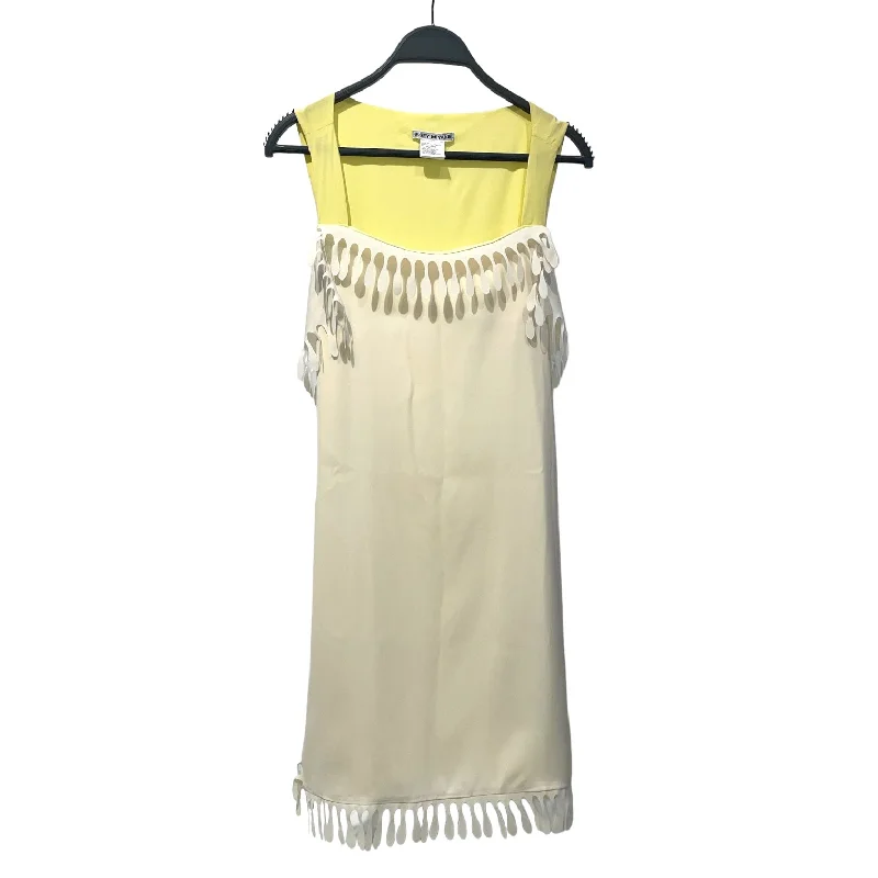 Vintage-Inspired Garments Limited Time Offers ISSEY MIYAKE/Camisole Dress/Polyester/WHT/yellow back Vintage-Inspired Garments Limited Time Offers ISSEY MIYAKE/Camisole Dress/Polyester/WHT/yellow back