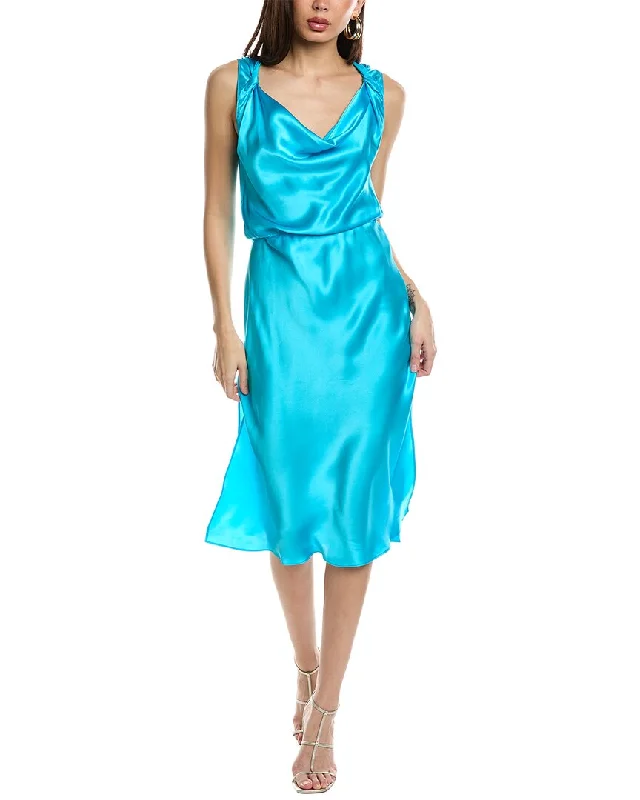 Stylish Women's Outerwear Apparel You'Ll Love Us Because Amanda Uprichard Ellison Silk Midi Dress Stylish Women's Outerwear Apparel You'Ll Love Us Because Amanda Uprichard Ellison Silk Midi Dress