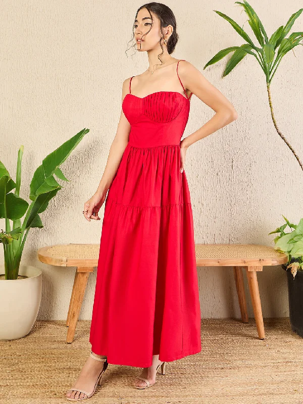 Women's Activewear Outfit Fashion Essentials Corset Style Cotton Poplin Midi Dress Women's Activewear Outfit Fashion Essentials Corset Style Cotton Poplin Midi Dress