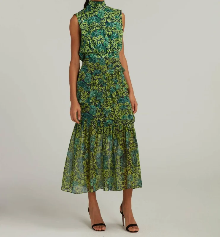 Charming Women's Garments Top Brand Discounts Fleur Dress In Woodland