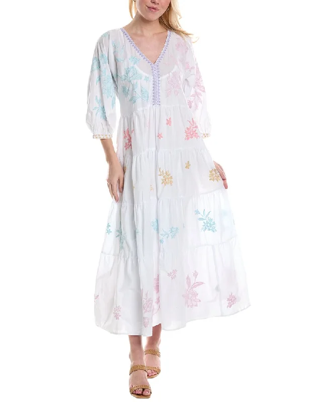 Women's Cozy Outfit For Lounging Must-Have Style Discounts Johnny Was Hazel Dolman Tiered Maxi Dress Women's Cozy Outfit For Lounging Must-Have Style Discounts Johnny Was Hazel Dolman Tiered Maxi Dress