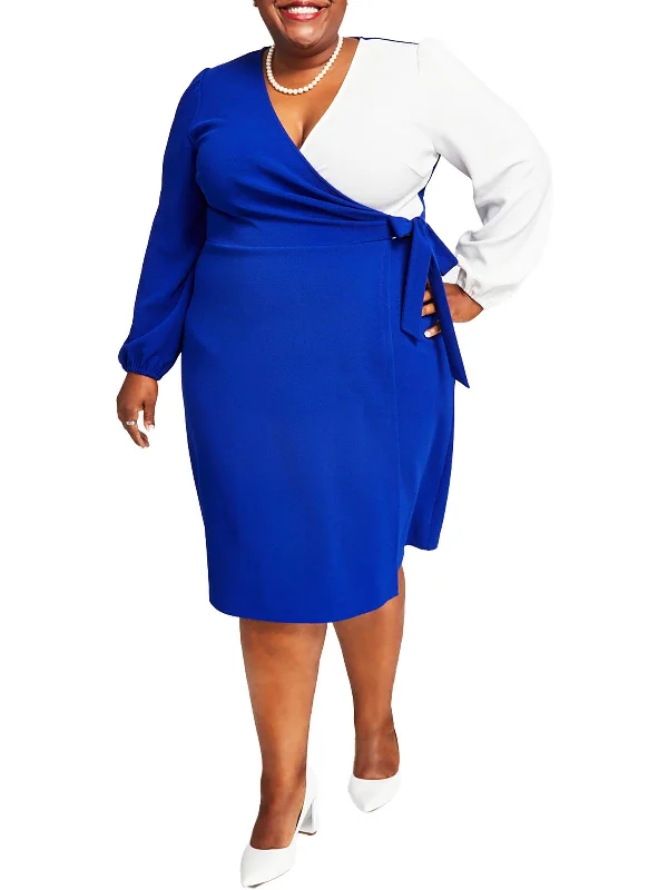 Women's Athletic Clothes Unleash Your Fashion Plus Womens Side Tie Knee Length Midi Dress Women's Athletic Clothes Unleash Your Fashion Plus Womens Side Tie Knee Length Midi Dress