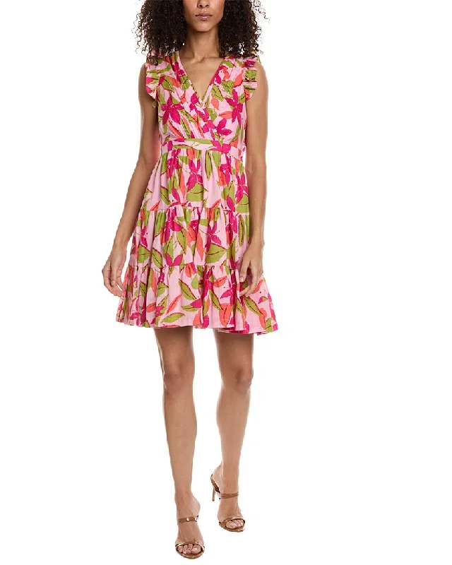 Women's Trendy Activewear Apparel Don't Miss Out Taylor Printed Lawn Mini Dress