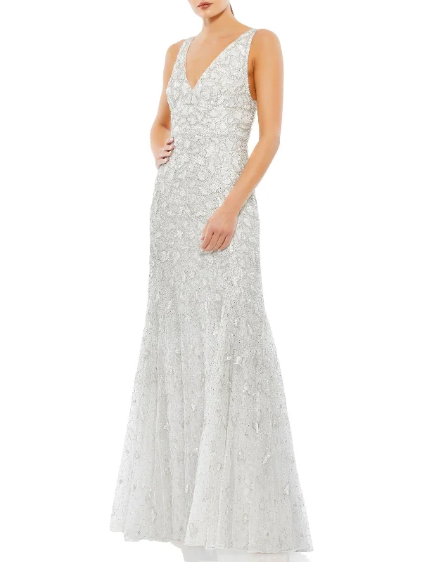 Women's Travel Apparel Limited Time Offer Womens Embellished Beaded Evening Dress