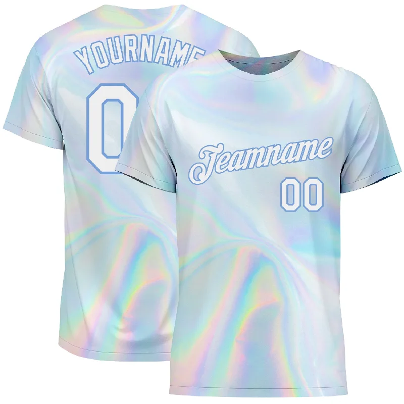 Comfortable Gender-Free Fashion Choices Flash Sale Now Custom 3D Pattern Design Abstract Trendy Holographic Vaporwave Style Performance T-Shirt