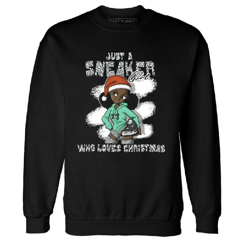 High-Quality Unisex Basics For Everyday Wear Modish Fashion Discounts Green Glow 3s NastyJamz Sweatshirt Match Xmas Sneaker Girl