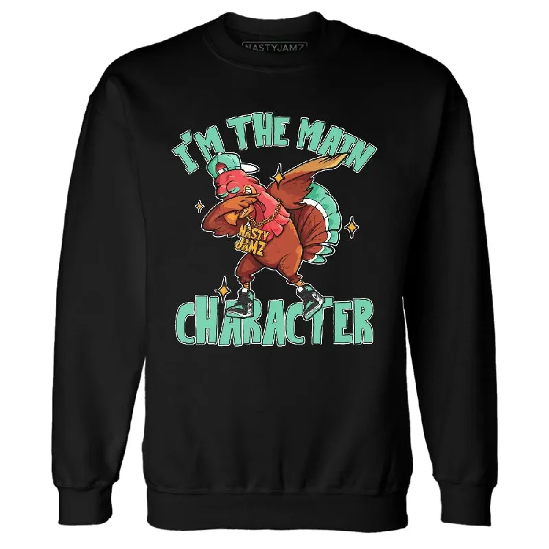 Modern Unisex Streetwear Outfits Durable Fashion Picks High OG Green Glow 1s NastyJamz Sweatshirt Match Main Character